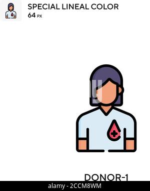 Spender-1 spezielles lineales Farbsymbol. Illustration Symbol Design Vorlage für Web mobile UI-Element. Perfekte Farbe modernes Piktogramm auf editierbare Kontur. Stock Vektor