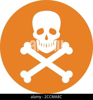 Skelett, Schädel Symbol - gut organisiert und editierbar Vektor-Design mit in kommerziellen Zwecken, Printmedien, Web oder jede Art von Design-Projekten. Stock Vektor