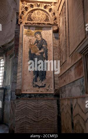 Istanbul, Türkei - 10. Januar 2009 : Chora Museum, (Kariye Kirche) Istanbul, Türkei. Mosaik und Fresko Innenraum in Chora Kariye Kirche Stockfoto