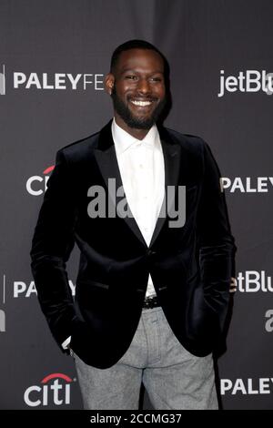 LOS ANGELES - MAR 24: Kofi Siriboe beim PaleyFest 2018 Los Angeles - Queen Sugar im Dolby Theater am 24. März 2018 in Los Angeles, CA Stockfoto