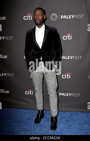 LOS ANGELES - MAR 24: Kofi Siriboe beim PaleyFest 2018 Los Angeles - Queen Sugar im Dolby Theater am 24. März 2018 in Los Angeles, CA Stockfoto