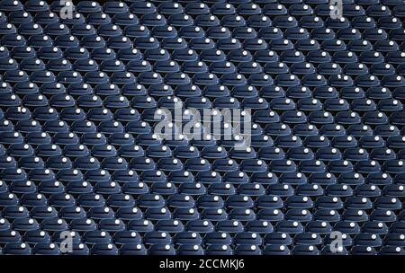 Washington, Usa. August 2020. Leere Sitze werden gesehen, wie die Washington Nationals spielen die Miami Marlins im Nationals Park in Washington, DC am Sonntag, 23. August 2020. Foto von Kevin Dietsch/UPI Kredit: UPI/Alamy Live News Stockfoto