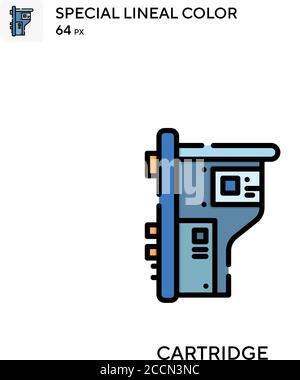 Patronensymbol für spezielle Linienfarben. Illustration Symbol Design Vorlage für Web mobile UI-Element. Perfekte Farbe modernes Piktogramm auf editierbare Kontur. Stock Vektor
