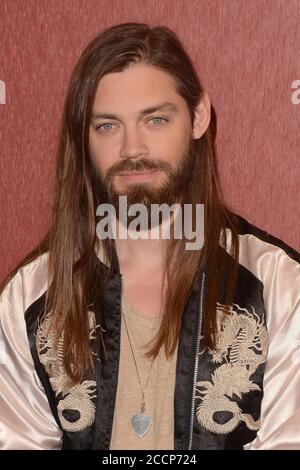 LOS ANGELES - APR 15: Tom Payne beim The Walking Dead und Fear The Walking Dead Survival Sunday Fan Event am 15. April 2018 im AMC Century City in Century City, CA Stockfoto