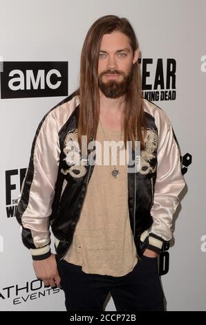 LOS ANGELES - APR 15: Tom Payne beim The Walking Dead und Fear The Walking Dead Survival Sunday Fan Event am 15. April 2018 im AMC Century City in Century City, CA Stockfoto