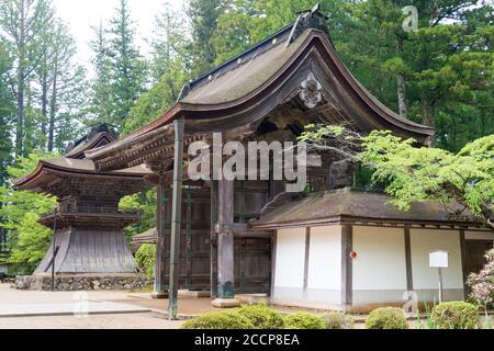 Wakayama, Japan - Kongobuji Tempel in Koya, Wakayama, Japan. Mount Koya ist UNESCO-Weltkulturerbe. Stockfoto