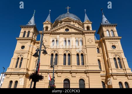 Kirche von Pfingsten des Heiligen Geistes in Lodz, Polen, 19. Jahrhundert eklektische Architektur Stockfoto