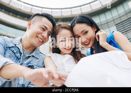 Genießen Sie das Einkaufserlebnis Stockfoto