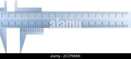 Caliper-Symbol. Cartoon von Caliper Vektor-Symbol für Web-Design isoliert auf weißem Hintergrund Stock Vektor