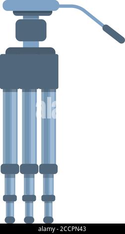 Stativsymbol für Videokamera. Cartoon von Videokamera Stativ Vektor-Symbol für Web-Design isoliert auf weißem Hintergrund Stock Vektor