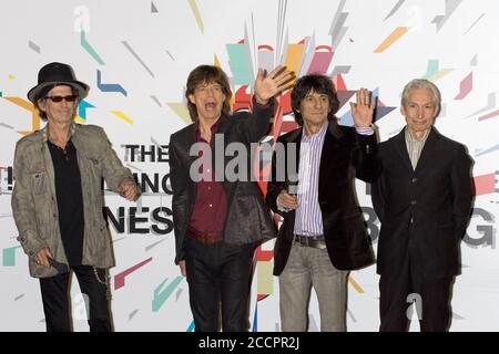 Die Rolling Stones werden im Rahmen ihrer Welttournee "A Bigger Bang" fünf Konzerte in Japan geben. Stockfoto