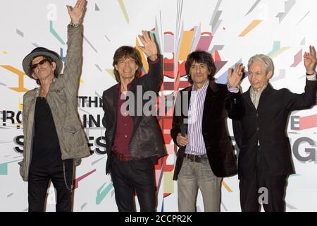 Die Rolling Stones werden im Rahmen ihrer Welttournee "A Bigger Bang" fünf Konzerte in Japan geben. Stockfoto