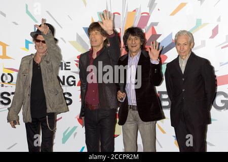 Die Rolling Stones werden im Rahmen ihrer Welttournee "A Bigger Bang" fünf Konzerte in Japan geben. Stockfoto