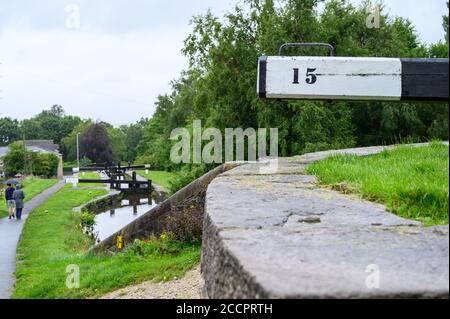 Peak Forest Canal, Marple, Manchester Stockfoto