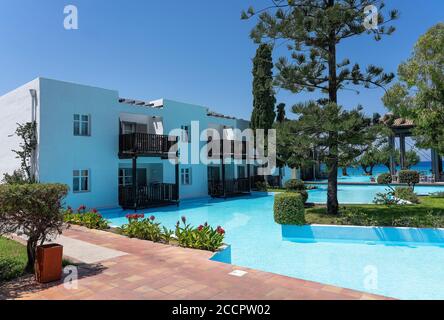 Sunprime Miramare Beach Urlaubsort in Rhodos, Griechenland Stockfoto