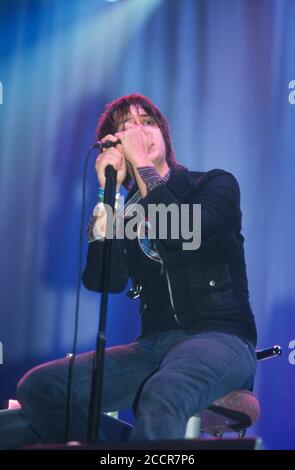 The Strokes beim Reading Festival 2002, Reading, Berkshire, England, Großbritannien Stockfoto