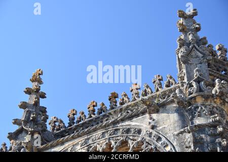 Convento de Cristo außerhalb Details des Klosters Christi Tomar Portugal Stockfoto