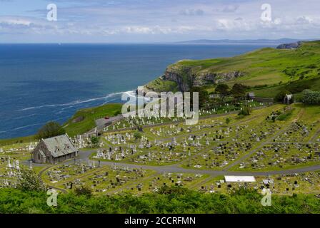 St Tudno's Church, Llandudno Great Orme, North Wales, Vereinigtes Königreich, Stockfoto