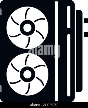 Symbol für industrielle Klimaanlage. Einfache Illustration der industriellen Klimaanlage Vektor-Symbol für Web-Design isoliert auf weißem Hintergrund Stock Vektor