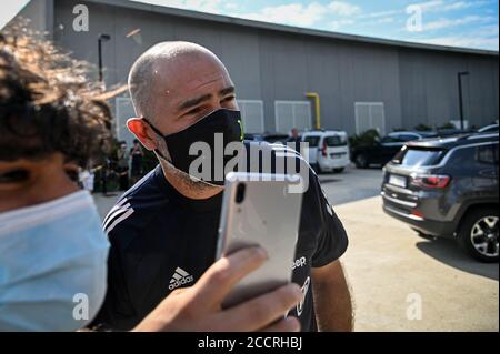 Turin, Italien. August 2020. Turin. Pirlos erster Tag der Juventus-Ausbildung auf dem Foto: Igor Tudor Credit: Independent Photo Agency/Alamy Live News Stockfoto