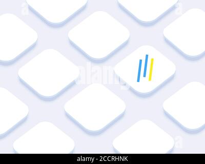 App-Symbol Mockup Vektorvorlage Präsentationswinkel Stock Vektor