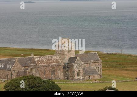 Iona Abbey, Isle of Iona, Schottland, Großbritannien Stockfoto