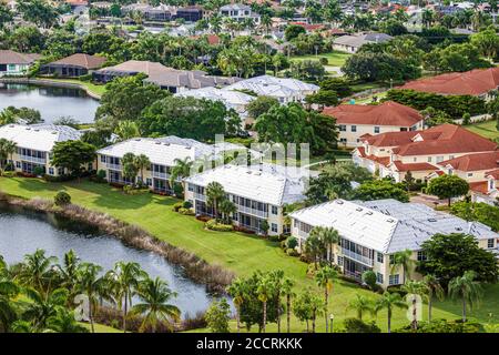 Cape Coral Florida, Westin Cape Coral Resort in Marina Village, Wohnanlage, zweistöckige Eigentumswohnungen Eigentumswohnungen Eigentumswohnungen Wohnanlage Stockfoto