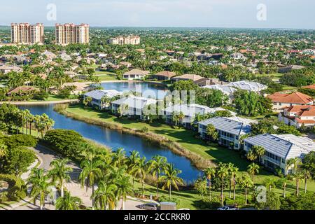 Cape Coral Florida, Westin Cape Coral Resort in Marina Village, Wohnanlage, zweistöckige Eigentumswohnungen Eigentumswohnungen Eigentumswohnungen Wohnanlage Stockfoto