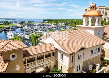 Cape Coral Florida, Westin Cape Coral Resort in Marina Village, Dorf Geschäfte Gebäude, am Wasser, Kuppel, Besucher reisen Reise touristischer Tourismus Stockfoto