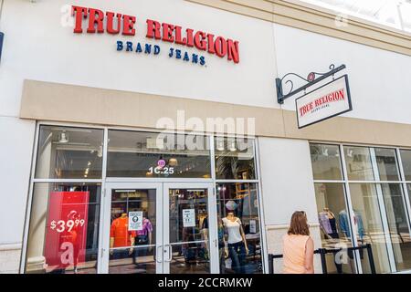 Orlando Florida, Orlando International Premium Outlets, Shopping Shopper Shopper Shop Shops Markt Märkte Marktplatz Kauf Verkauf, Einzelhandel Store stor Stockfoto