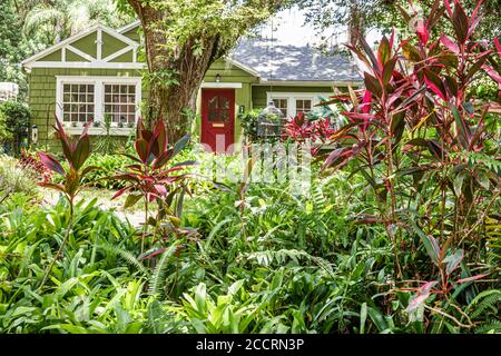 Orlando Florida, Lake Lawsona Historic District, Dickson Azalea Park, Carl T. Langford Park, Rosearden Drive, House Houses Home Homes Residenz, Haus, privat Stockfoto