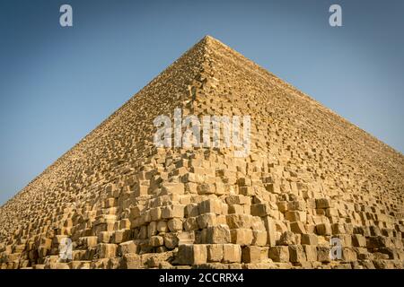 Pyramiden von Gizeh. Kairo. Ägypten. Stockfoto
