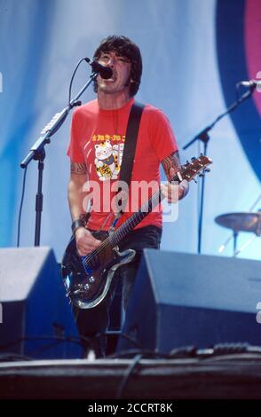 Foo Fighters beim Reading Festival 2002, Reading, Berkshire, England, Großbritannien Stockfoto