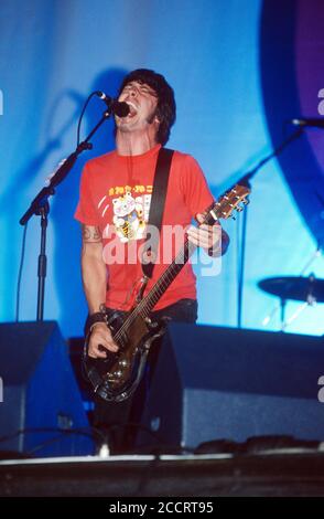 Foo Fighters beim Reading Festival 2002, Reading, Berkshire, England, Großbritannien Stockfoto