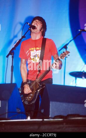 Foo Fighters beim Reading Festival 2002, Reading, Berkshire, England, Großbritannien Stockfoto