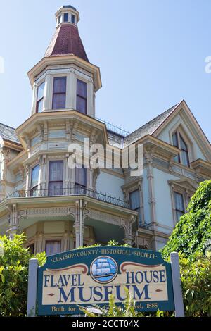 Das Flavel House Museum in Astoria, Oregon. Stockfoto