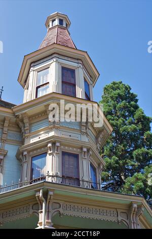 Das Flavel House Museum in Astoria, Oregon, USA. Stockfoto