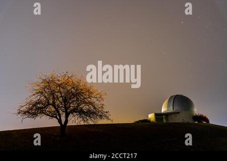 Jewett Observatory at Night, Pullman, WA Stockfoto