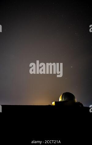 Jewett Observatory at Night, Pullman, WA Stockfoto