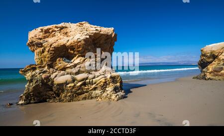 Am Strand von Skunk Point, Santa Rosa Island, Channel Islands National Park, California USA Stockfoto