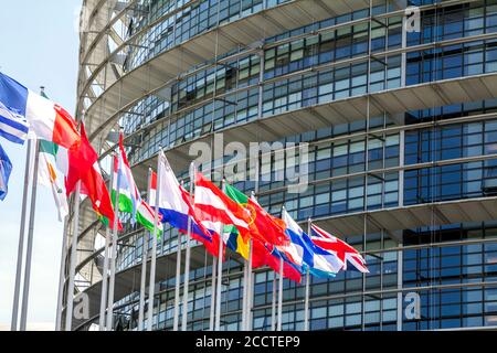 Straßburg, Frankreich: Europäisches Parlament in Straßburg, Frankreich Stockfoto