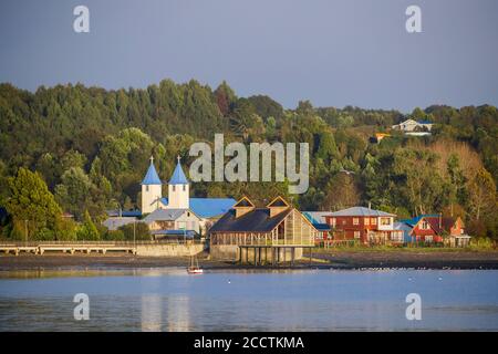 San Antonio de Chacao oder Chacao. Chiloé. Los Lagos Region. Chile. Stockfoto