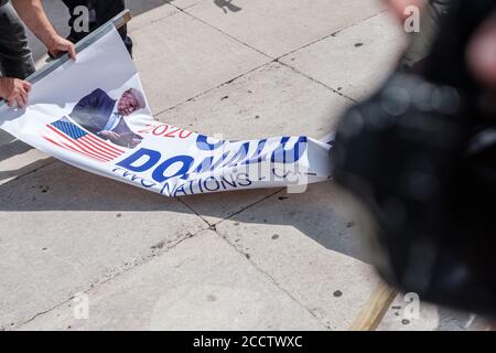 Hearts of Oak protestieren und die Rochdale Three; während sie sich auf den Missbrauch der drei Kinder konzentrierten, ging es stark um ihre Rasse über ihre Aktionen Stockfoto