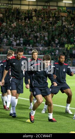 07. September 2005. Windsor Park, Belfast, Nordirland. Internationaler Fußball – 2006 FIFA Fußball-Weltmeisterschaft Gruppe 6 Qualifier, Nordirland 1 England 0. Stockfoto