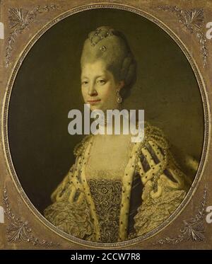 Johan Joseph Zoffany (Frankfurt 1733-London 1810) - Queen Charlotte (1744-1818) Stockfoto