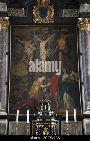 Johan Boeckhorst (1605-1668) - Christus aan het kruis (1640) - Lo Sint-Pietersabdijkerk 9-07-2012 14-00-51. Stockfoto