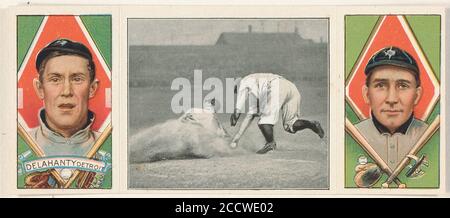 Jas. Delahanty-David Jones, Detroit Tigers, Baseball-Kartenporträt Stockfoto