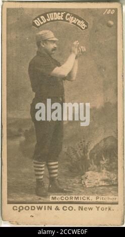 Jim McCormick, Chicago weiße Strümpfe, Baseball card Portrait Stockfoto