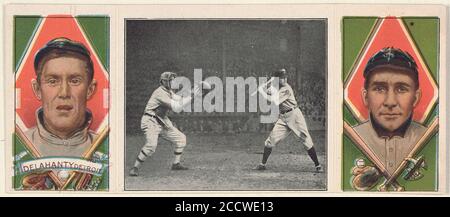 Jas. Delahanty-David Jones, Detroit Tigers, Baseball-Kartenporträt Stockfoto