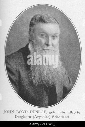 John Boyd Dunlop 1890. Stockfoto